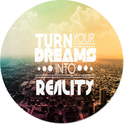 

Maison N Mode Turn Your Drms round Mouse Pad Mousepad(Multicolor)