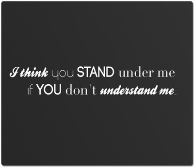 

Maison N Mode I Think You Stand Rectangle Mouse Pad Mousepad(Multicolor)