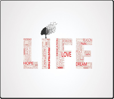 

Maison N Mode Life Love Rectangle Mouse Pad Mousepad(Multicolor)