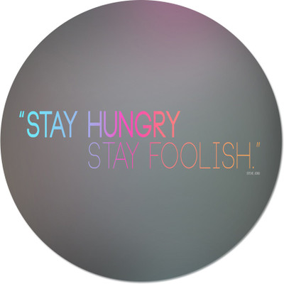 

Maison N Mode Stay Hungry round Mouse Pad Mousepad(Multicolor)