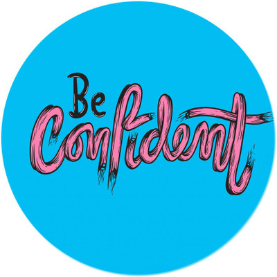 

Maison N Mode Be Confident round Mouse Pad Mousepad(Multicolor)