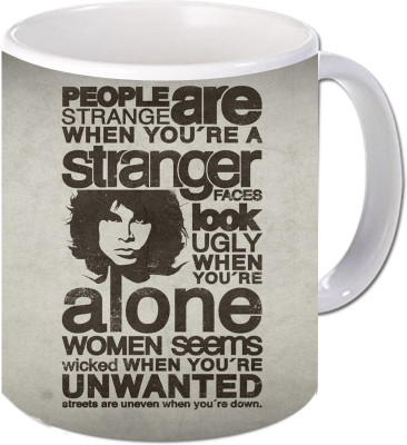 Maison N Mode People Strange Coffee Ceramic Mug(330 ml), Multicolor