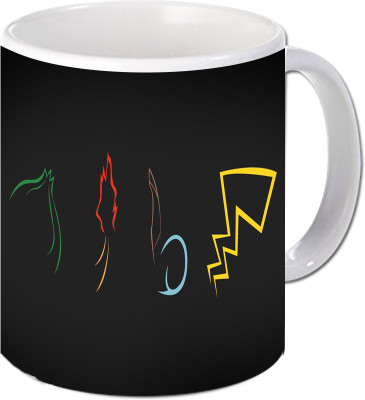 

Maison N Mode Awwwii Text Coffee Ceramic Mug(330 ml), Multicolor
