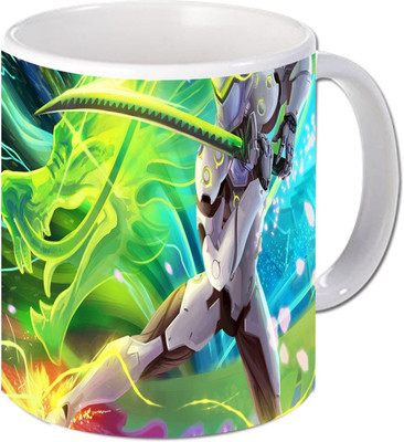 

Maison N Mode Areobbot Coffee Ceramic Mug(330 ml), Multicolor