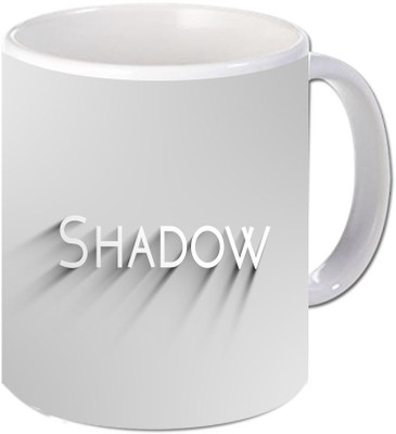 

Maison N Mode Shadow Coffee Ceramic Mug(330 ml), Multicolor
