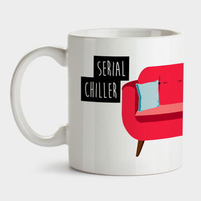 

Tathya Serial Chiller Ceramic Mug(350 ml), White