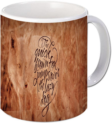 

Maison N Mode The Quick BrCoffee Ceramic Mug(330 ml), Multicolor