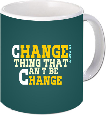 

Maison N Mode Change Coffee Ceramic Mug(330 ml), Multicolor