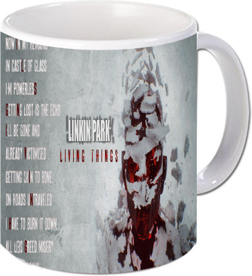 Maison N Mode Linkin Park Coffee Ceramic Mug(330 ml), Multicolor