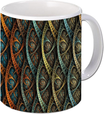 

Maison N Mode Mechnical Coffee Ceramic Mug(330 ml), Multicolor