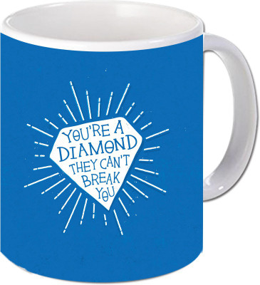 

Maison N Mode You Are Diamond Coffee Ceramic Mug(330 ml), Multicolor