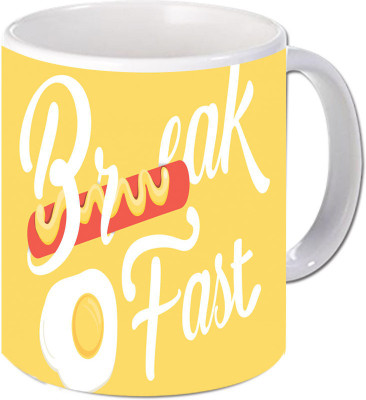 

Maison N Mode Brn Fast Coffee Ceramic Mug(330 ml), Multicolor