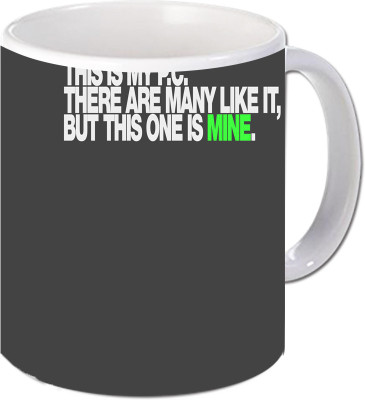 

Maison N Mode This One Is Mine Coffee Ceramic Mug(330 ml), Multicolor