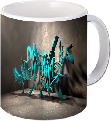 

Maison N Mode Text Stand Coffee Ceramic Mug(330 ml), Multicolor
