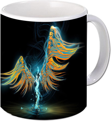 

Maison N Mode Yelo Dragon Coffee Ceramic Mug(330 ml), Multicolor