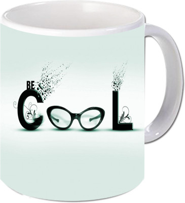 

Maison N Mode Be Cool Coffee Ceramic Mug(330 ml), Multicolor