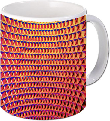 

Maison N Mode Pencil Pattern Coffee Ceramic Mug(330 ml), Multicolor