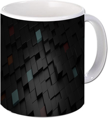 

Maison N Mode Bk Box Coffee Ceramic Mug(330 ml), Multicolor