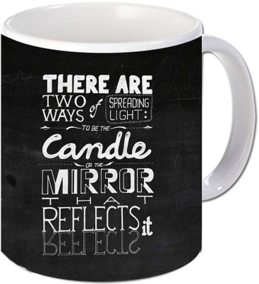 

Maison N Mode Two Way Coffee Ceramic Mug(330 ml), Multicolor