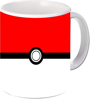 Maison N Mode Wh red Look Coffee Ceramic Mug(330 ml), Multicolor