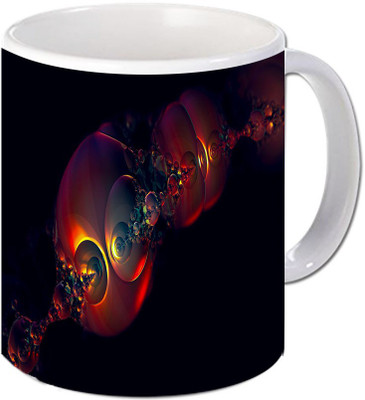 

Maison N Mode Color Ball Coffee Ceramic Mug(330 ml), Multicolor