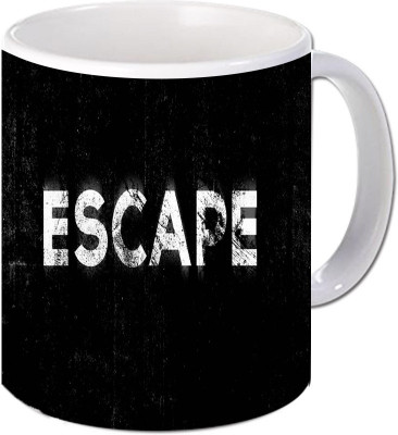 Maison N Mode Escape Coffee Ceramic Mug(330 ml), Multicolor