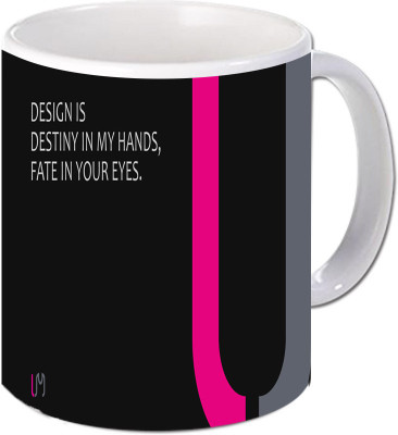

Maison N Mode Design In Destiny Coffee Ceramic Mug(330 ml), Multicolor