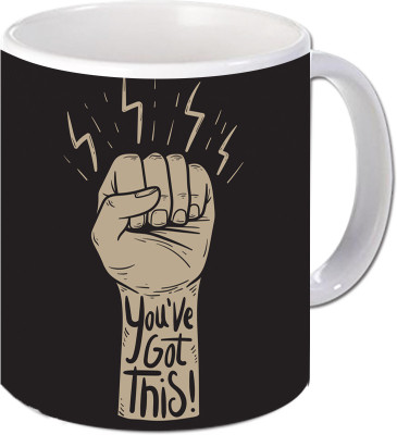 

Maison N Mode You have Got This Coffee Ceramic Mug(330 ml), Multicolor