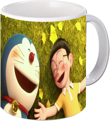 

Maison N Mode 3D Man Coffee Ceramic Mug(330 ml), Multicolor