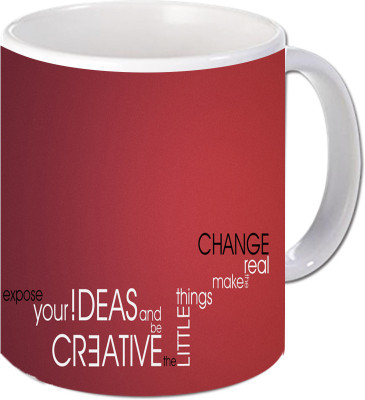 

Maison N Mode Change Areeal Coffee Ceramic Mug(330 ml), Multicolor