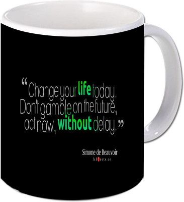 

Maison N Mode Life Today Coffee Ceramic Mug(330 ml), Multicolor