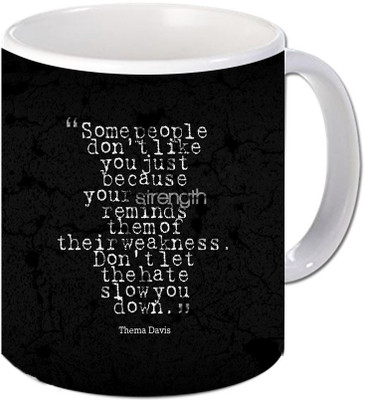 

Maison N Mode Slow You DownCoffee Ceramic Mug(330 ml), Multicolor