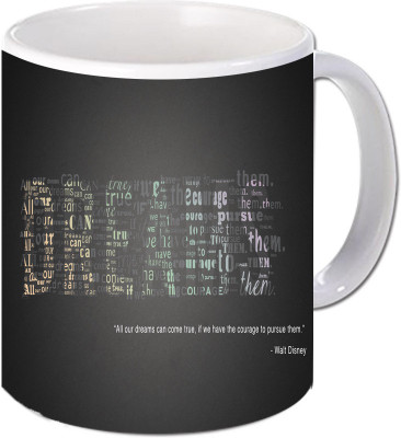 

Maison N Mode All Our Can Coffee Ceramic Mug(330 ml), Multicolor
