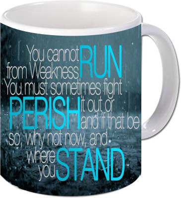 

Maison N Mode Perish Coffee Ceramic Mug(330 ml), Multicolor