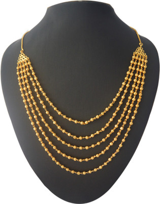 Radhekrishna 5 lin Gold-plated Plated Alloy Chain