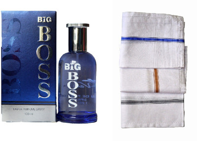 

Vablon Oceanic Boss Blue Perfume 120ML + 3 Men Cotton Handkerchiefs Eau de Parfum - 120 ml(For Men)