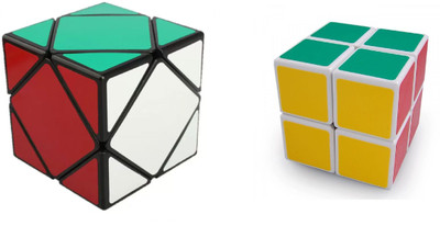 

Akrobo COMBO OF 2X2X2X & SKEWD MAGIC CUBE(2 Pieces)