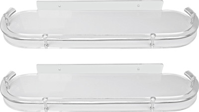 

Admire 18'' Oval Supreme Shelf 2pc Acrylic Wall Shelf(Number of Shelves - 2, Clear)