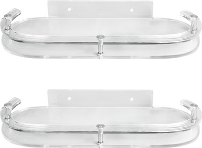 

Admire 12'' Oval Supreme Shelf 2pc Acrylic Wall Shelf(Number of Shelves - 2, Clear)
