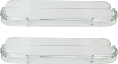 

Admire 18'' 'D' Shelf 2pc Acrylic Wall Shelf(Number of Shelves - 2, Clear)