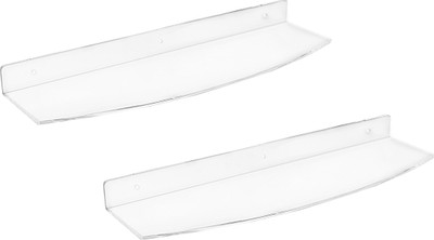 

Admire 18'' Sleek Supreme Shelf 2pc Acrylic Wall Shelf(Number of Shelves - 2, Clear)