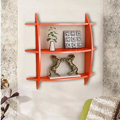 

SG Nice MDF Wall Shelf(Number of Shelves - 3, Orange)