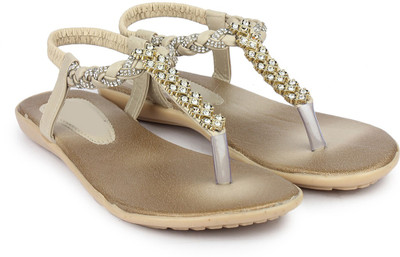 

Do Bhai Women Golden Flats
