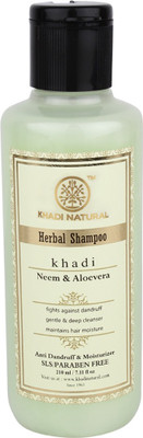 Khadi Natural Herbal Shampoo Neem & Aloevera(420 ml) Flipkart