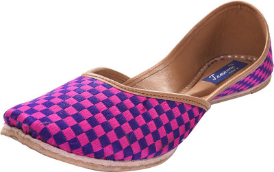 

Tamanna Punjabi Traditional Ethnic Jutis For Women(Multicolor, Pink::blue