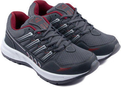 Asian Running Shoes For Men(Grey, Maroon