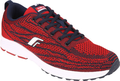 

Fsports Red Synthetic and Nylon Mesh Running Shoes For Men(Red