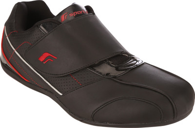

Fsports Black Red Synthetic Sneakers For Men(Black, Red