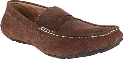 

Fsports Brown Faux Leather Casual Loafers For Men(Brown
