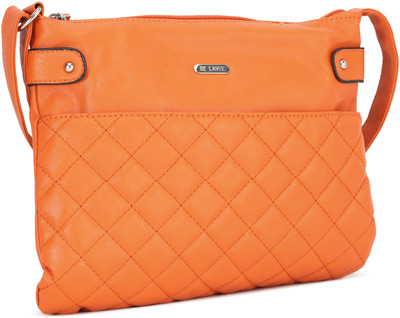 

Lavie Women Casual Orange PU Sling Bag